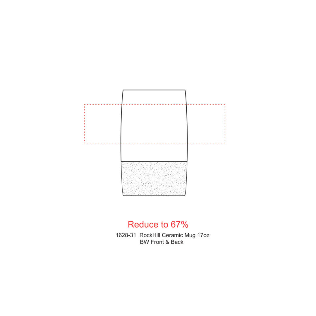 RockHill Ceramic Mug 17oz - 1628-31 Black