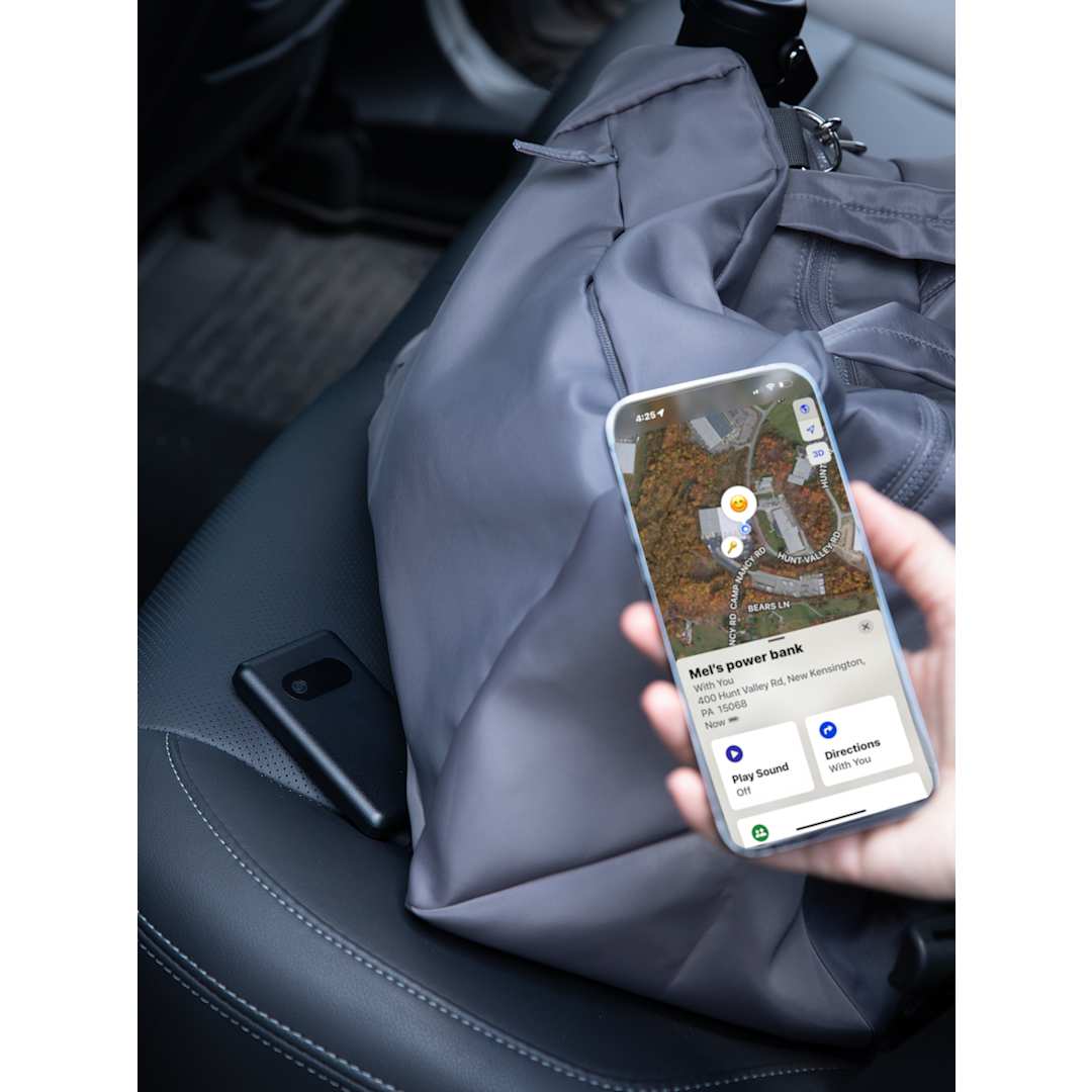 Find My 5000 mAh 18W PD Power Bank/Digital Display - 7122-20 Black