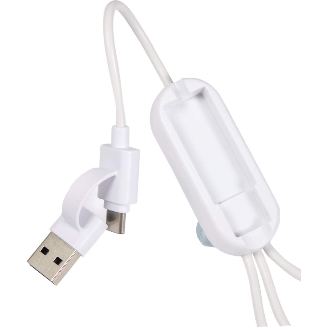 Allcord 5-in-1 Charging Cable with iWatch Charger - 7143-79 White