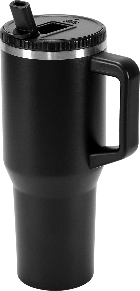 Urban Peak 40oz FLIP STRAW LOW PROFILE MUG - SL195PR black