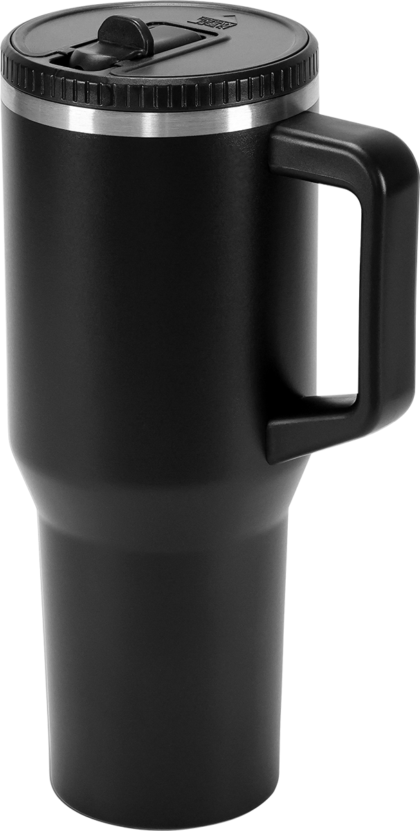 Urban Peak 40oz FLIP STRAW LOW PROFILE MUG - SL195PR black