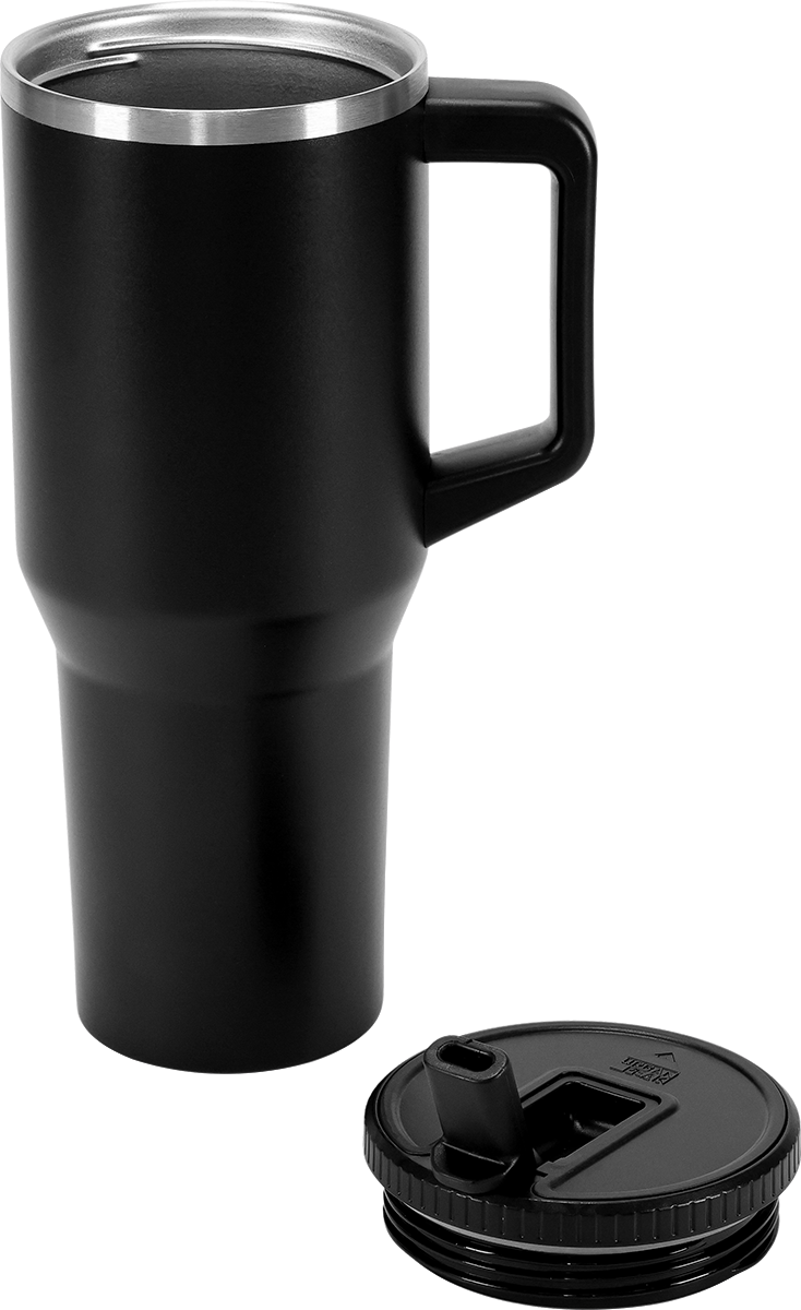 Urban Peak 40oz FLIP STRAW LOW PROFILE MUG - SL195PR black