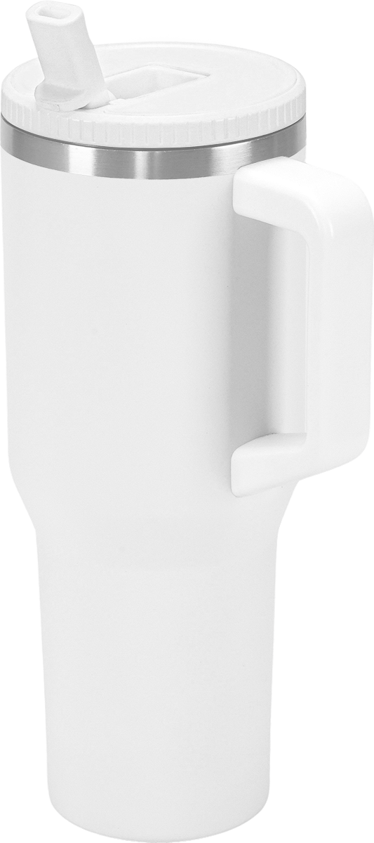 Urban Peak 40oz FLIP STRAW LOW PROFILE MUG - SL195PR white