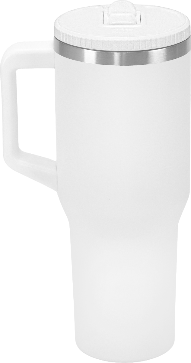 Urban Peak 40oz FLIP STRAW LOW PROFILE MUG - SL195PR white