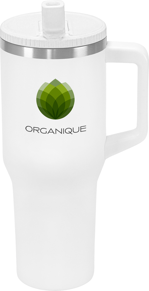 Urban Peak 40oz FLIP STRAW LOW PROFILE MUG - SL195PR white