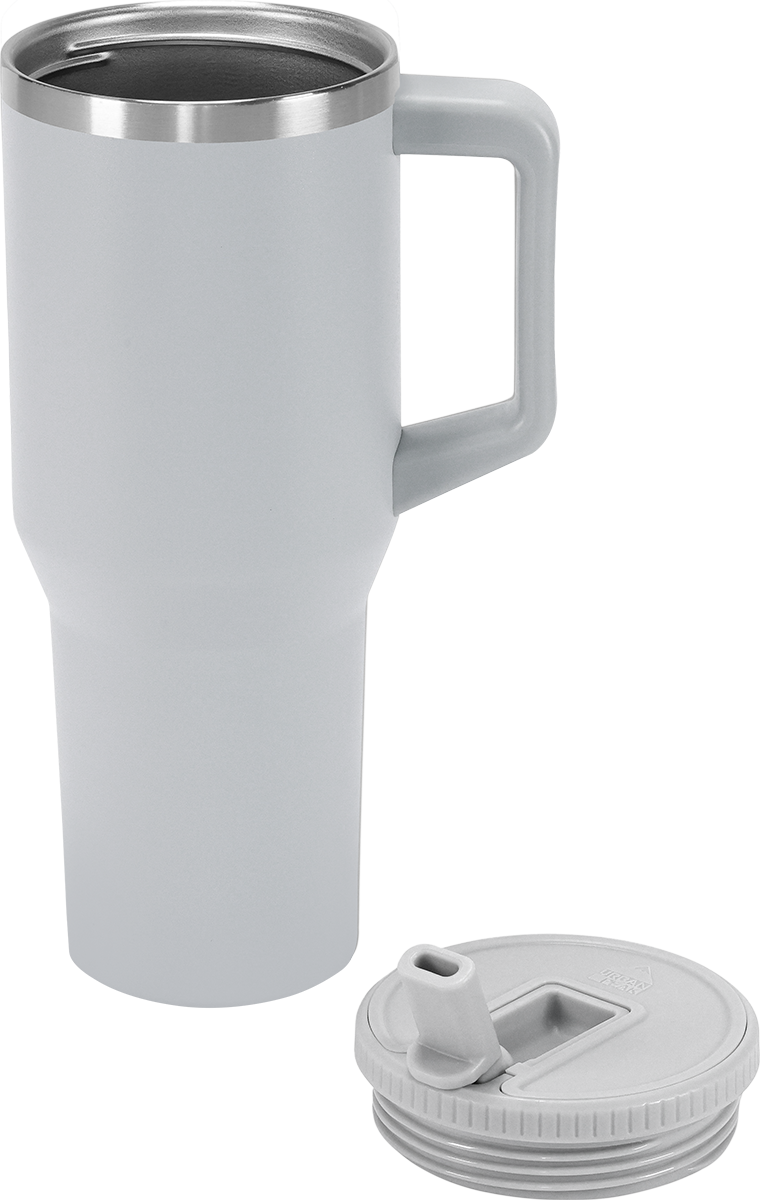 Urban Peak 40oz FLIP STRAW LOW PROFILE MUG - SL195PR gray