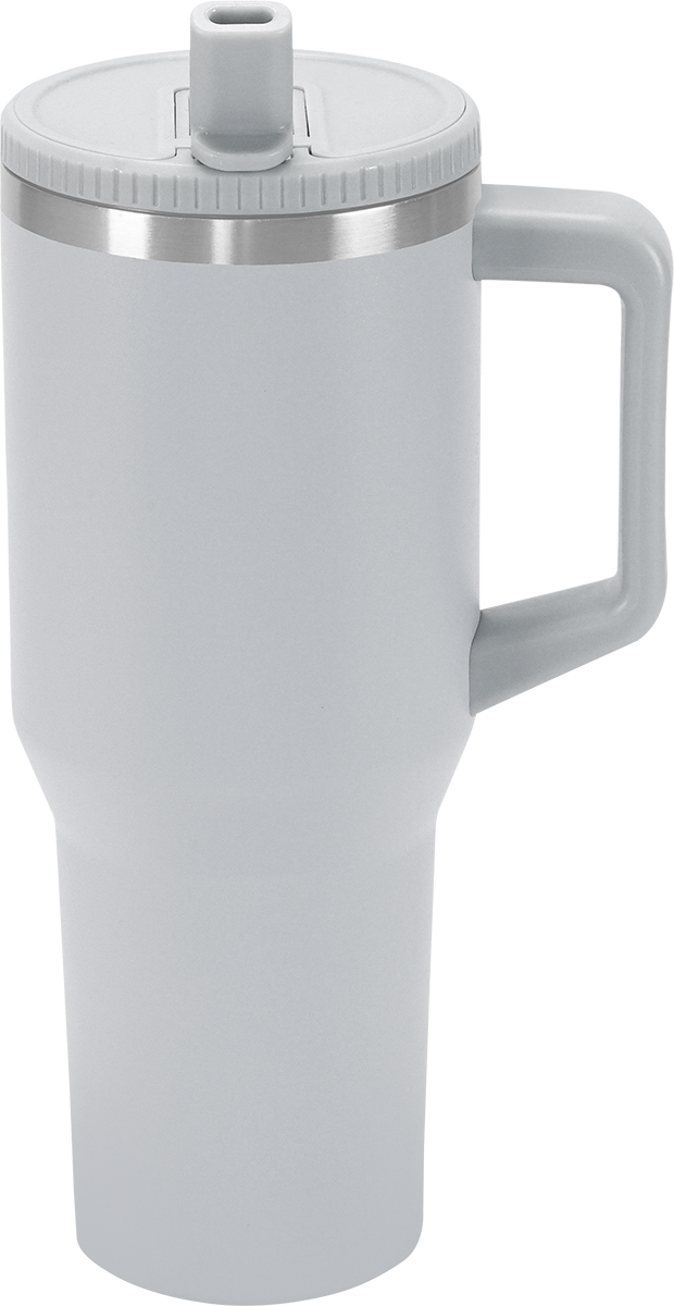 Urban Peak 40oz FLIP STRAW LOW PROFILE MUG - SL195PR gray