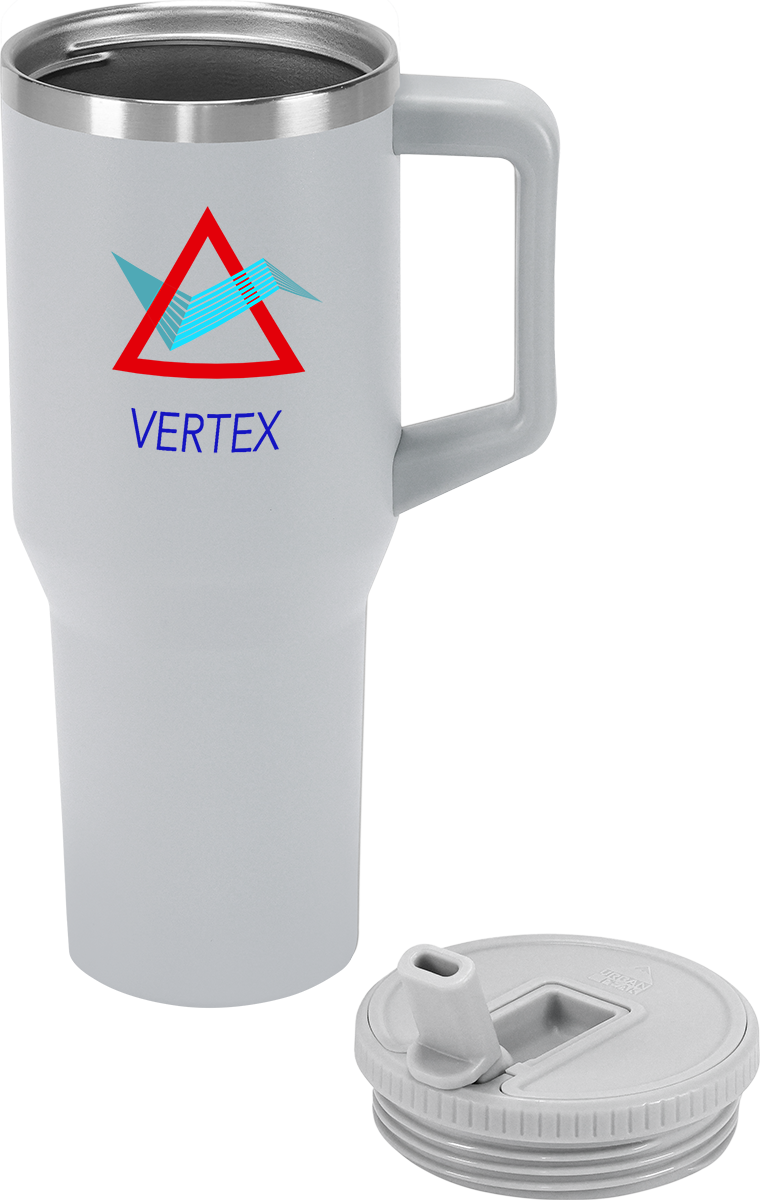 Urban Peak 40oz FLIP STRAW LOW PROFILE MUG - SL195PR gray