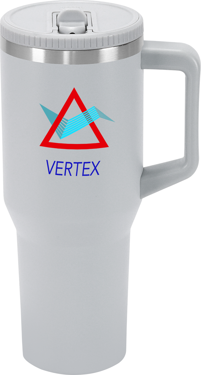 Urban Peak 40oz FLIP STRAW LOW PROFILE MUG - SL195PR gray