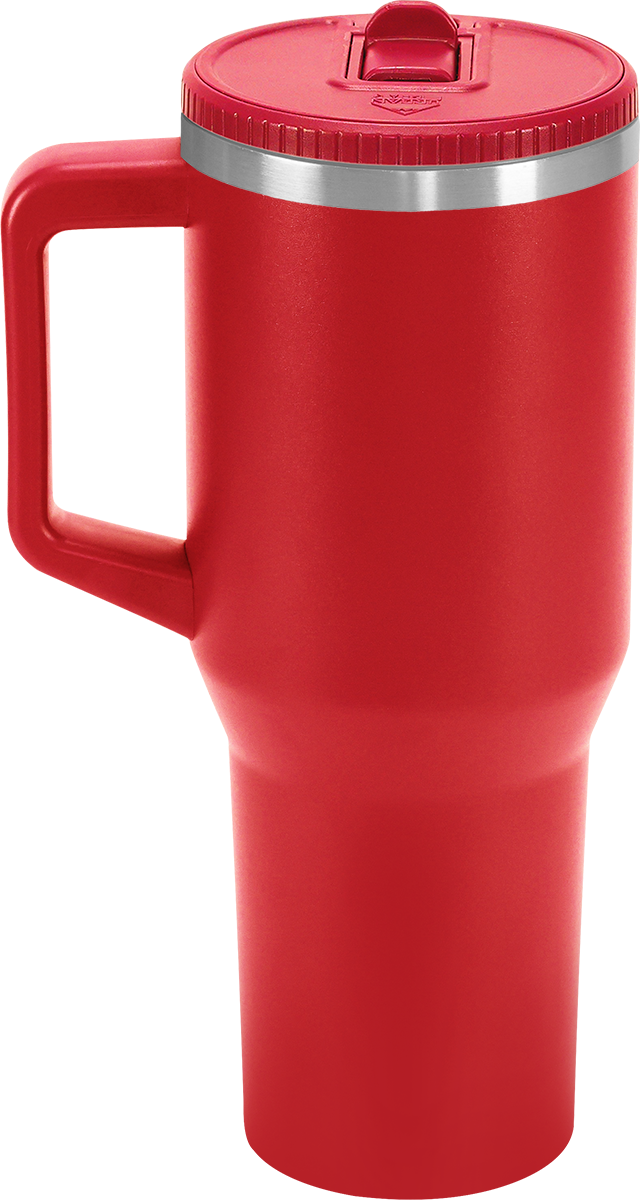 Urban Peak 40oz FLIP STRAW LOW PROFILE MUG - SL195PR red