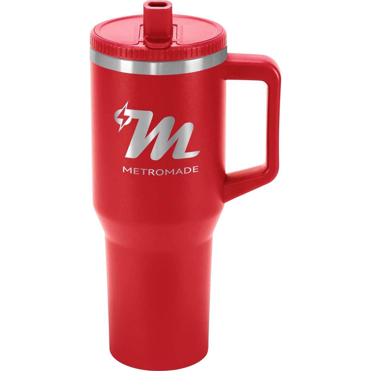Urban Peak 40oz FLIP STRAW LOW PROFILE MUG - SL195PR red