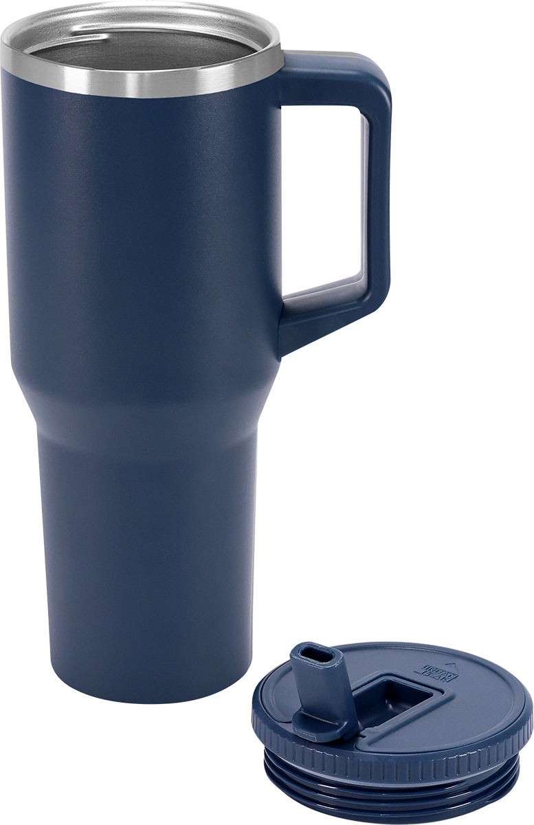 Urban Peak 40oz FLIP STRAW LOW PROFILE MUG - SL195PR blue