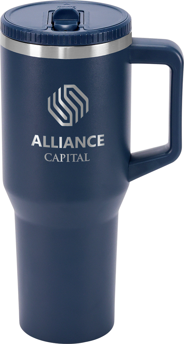 Urban Peak 40oz FLIP STRAW LOW PROFILE MUG - SL195PR blue