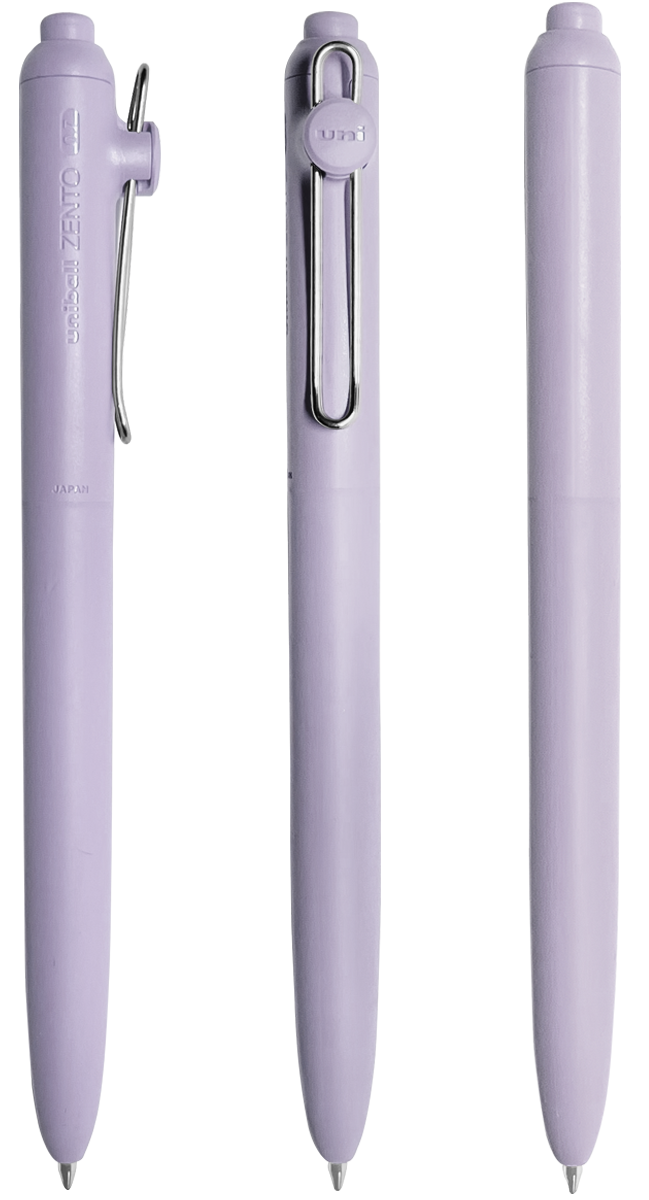 uni-ball Uniball™ Zento Stylo Gel Rétractable Sourdine - UB31M LAVENDER