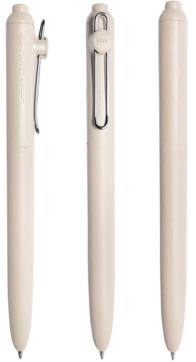 uni-ball Uniball™ Zento Stylo Gel Rétractable Sourdine - UB31M ivory
