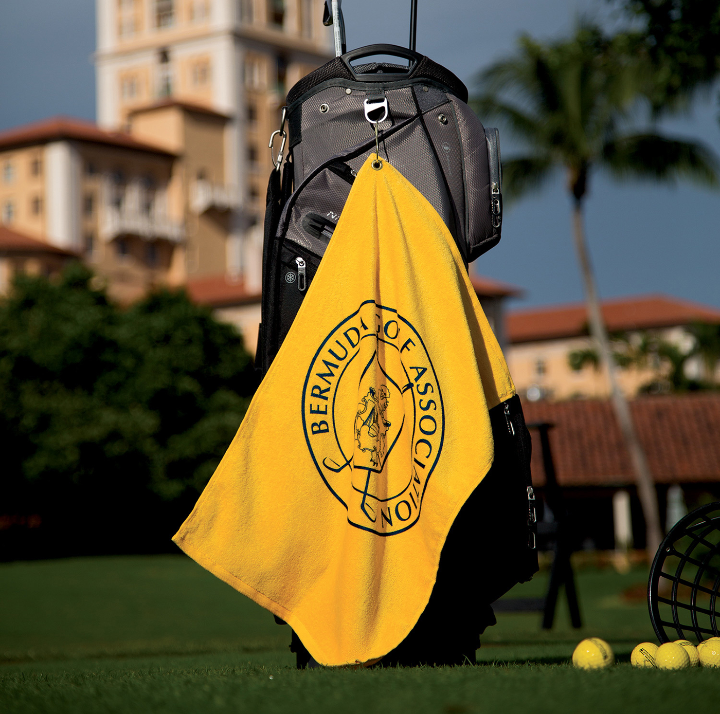 Golf Towel Turquoise - TRU25CGSL Black