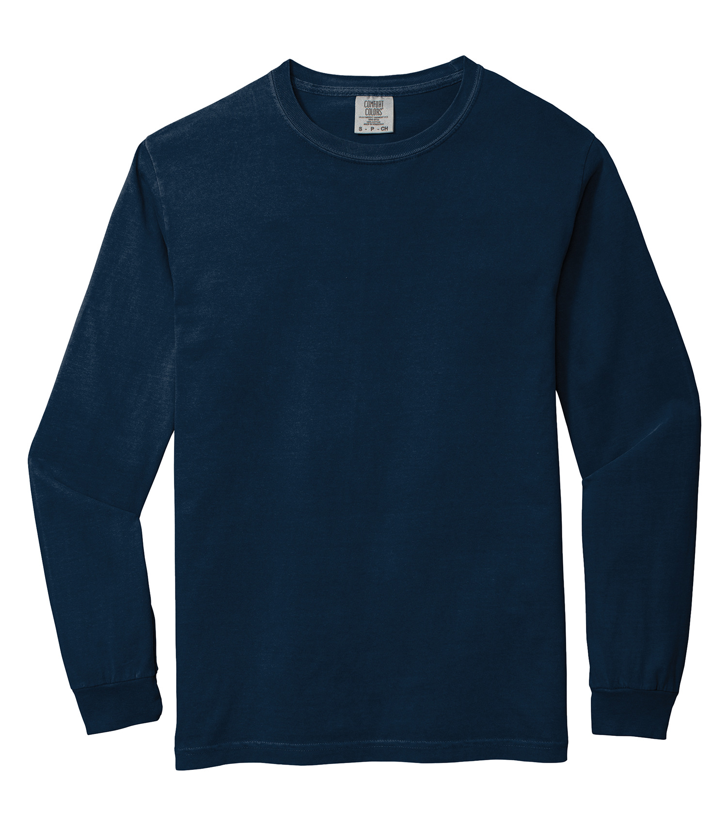Comfort Colorsᴹᴰ COMFORT COLORSᴹᴰ T-SHIRT FILÉ EPAIS A MANCHES LONGUES - 6014 True Navy