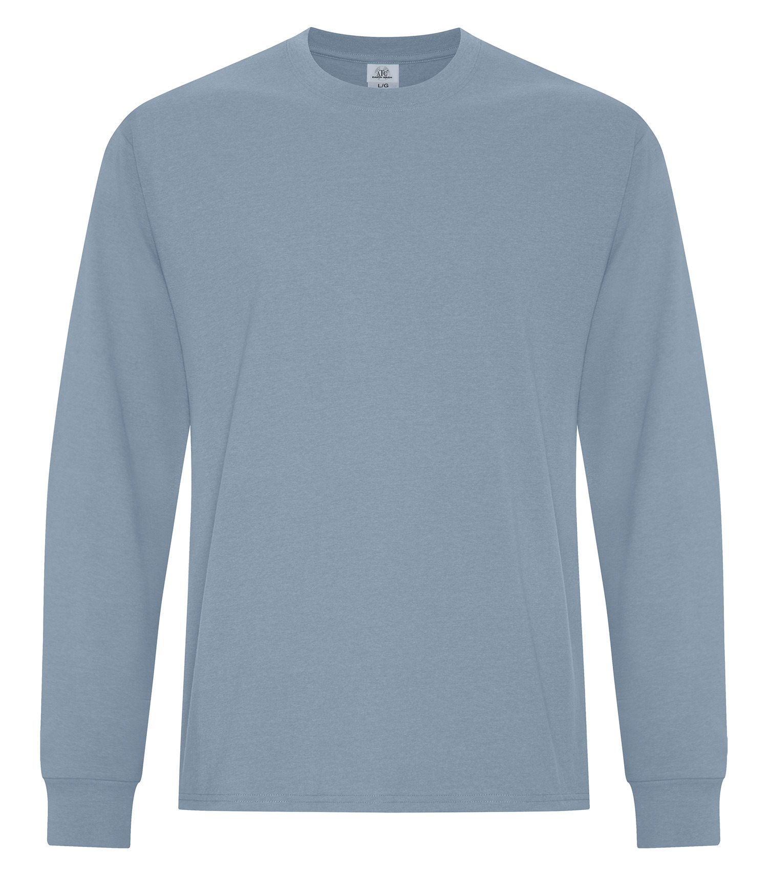 ATCᴹᶜ Earth Washᴹᶜ ATCᴹᶜ EARTH WASHᴹᶜ T-SHIRT À MANCHES LONGUES - ATC6015 Earth Stone Blue