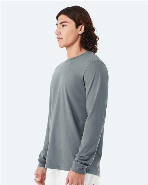BELLA + CANVAS Unisex Jersey Long Sleeve Tee - 3501 Blue Storm