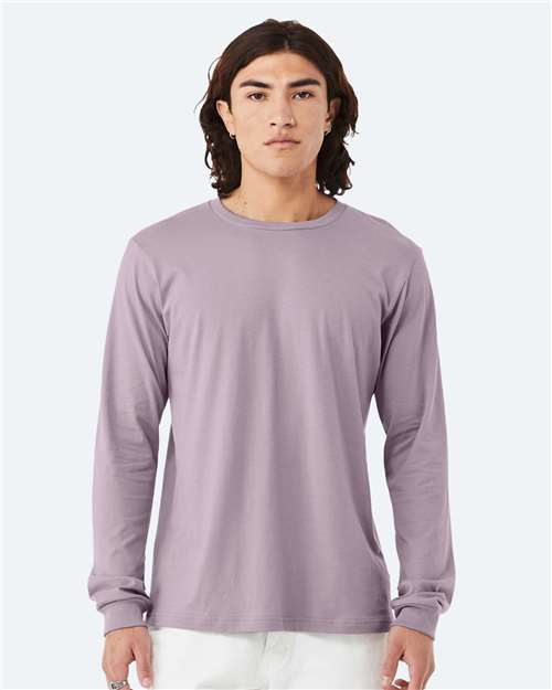 BELLA + CANVAS Unisex Jersey Long Sleeve Tee - 3501 Light Violet