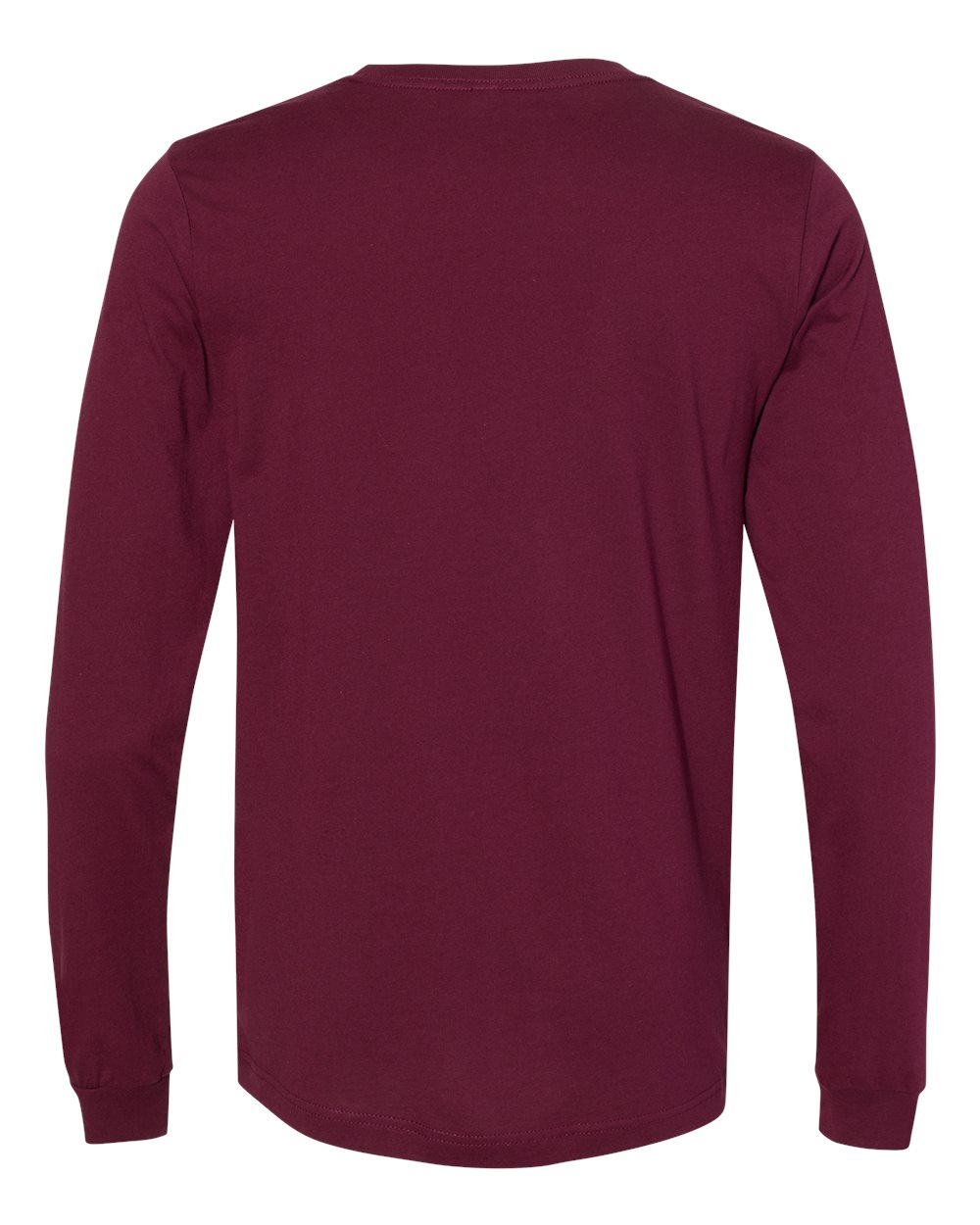 BELLA + CANVAS Unisex Jersey Long Sleeve Tee - 3501 Maroon