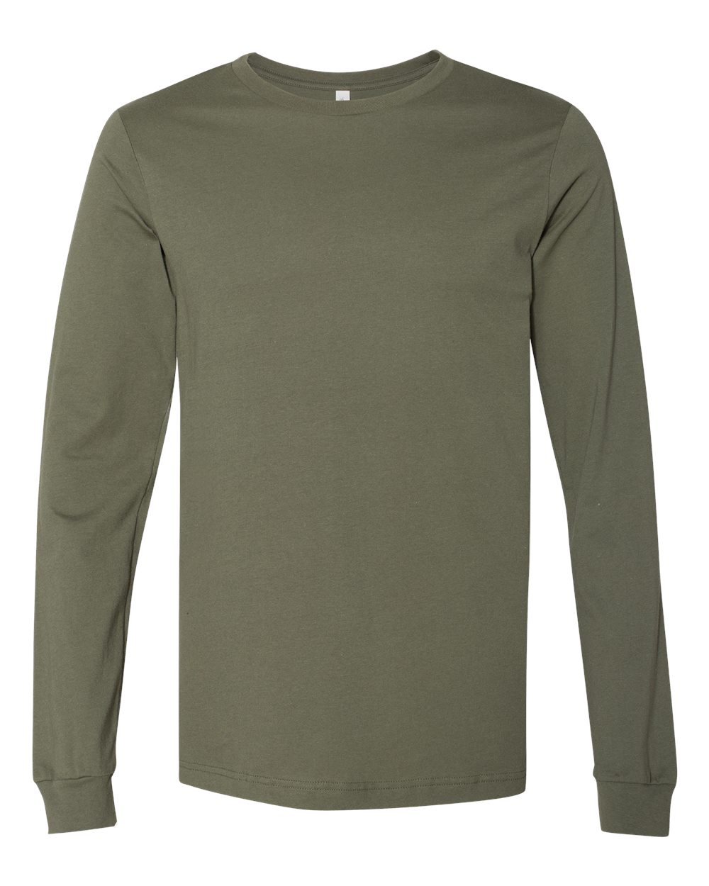 BELLA + CANVAS Unisex Jersey Long Sleeve Tee - 3501 Military Green