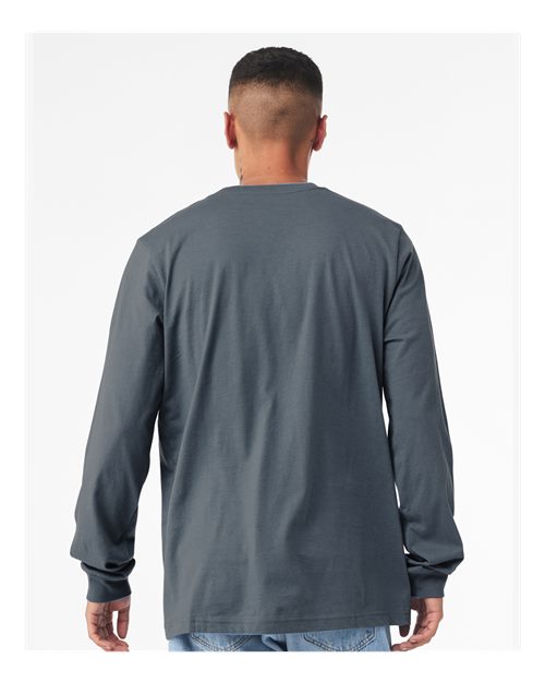 BELLA + CANVAS Unisex Jersey Long Sleeve Tee - 3501 Steel Blue