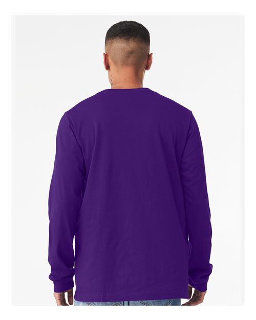 BELLA + CANVAS Unisex Jersey Long Sleeve Tee - 3501 Team Purple