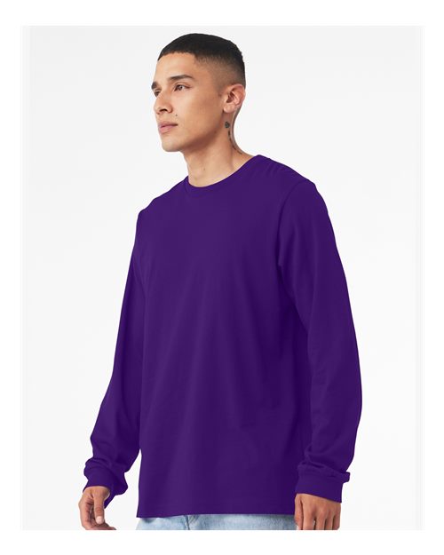 BELLA + CANVAS Unisex Jersey Long Sleeve Tee - 3501 Team Purple