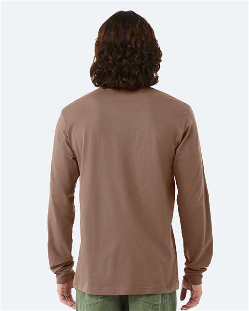 BELLA + CANVAS Unisex Jersey Long Sleeve Tee - 3501 Vintage Brown