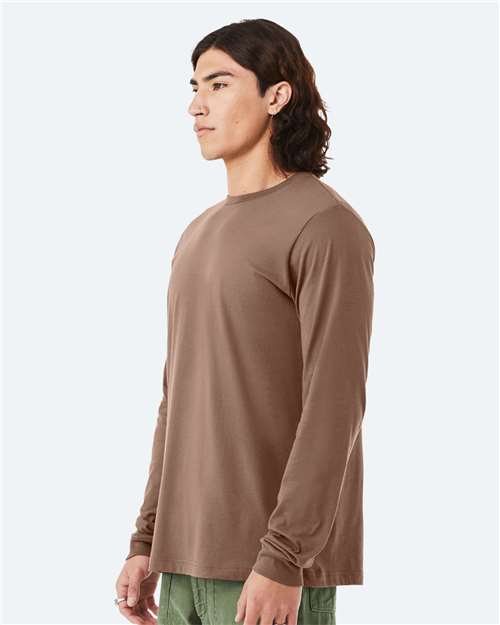 BELLA + CANVAS Unisex Jersey Long Sleeve Tee - 3501 Vintage Brown