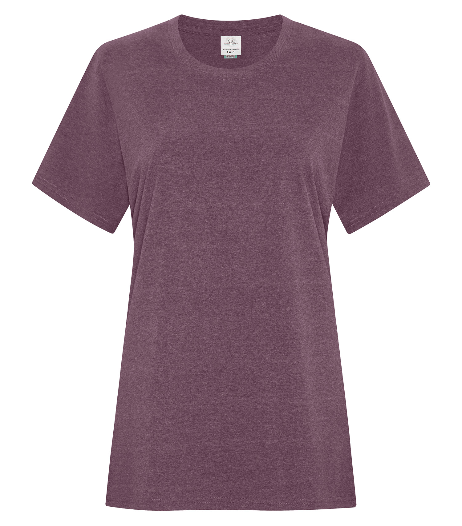 ATCᴹᶜ Earth Washᴹᶜ ATCᴹᶜ EARTH WASHᴹᶜ T-SHIRT POUR FEMMES - ATC6040L Earth Eggplant