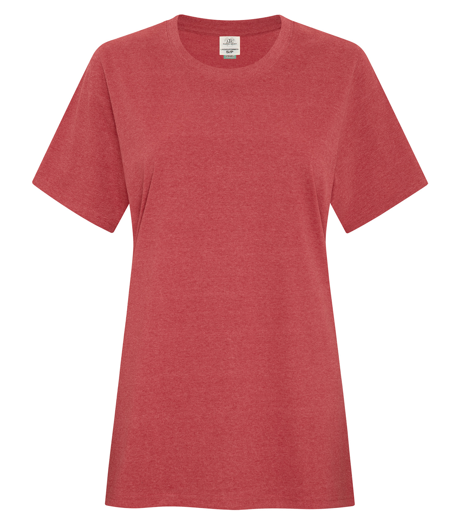 ATCᴹᶜ Earth Washᴹᶜ ATCᴹᶜ EARTH WASHᴹᶜ T-SHIRT POUR FEMMES - ATC6040L Earth Red