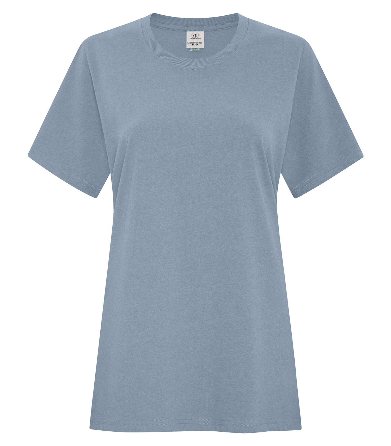 ATCᴹᶜ Earth Washᴹᶜ ATCᴹᶜ EARTH WASHᴹᶜ T-SHIRT POUR FEMMES - ATC6040L Earth Stone Blue