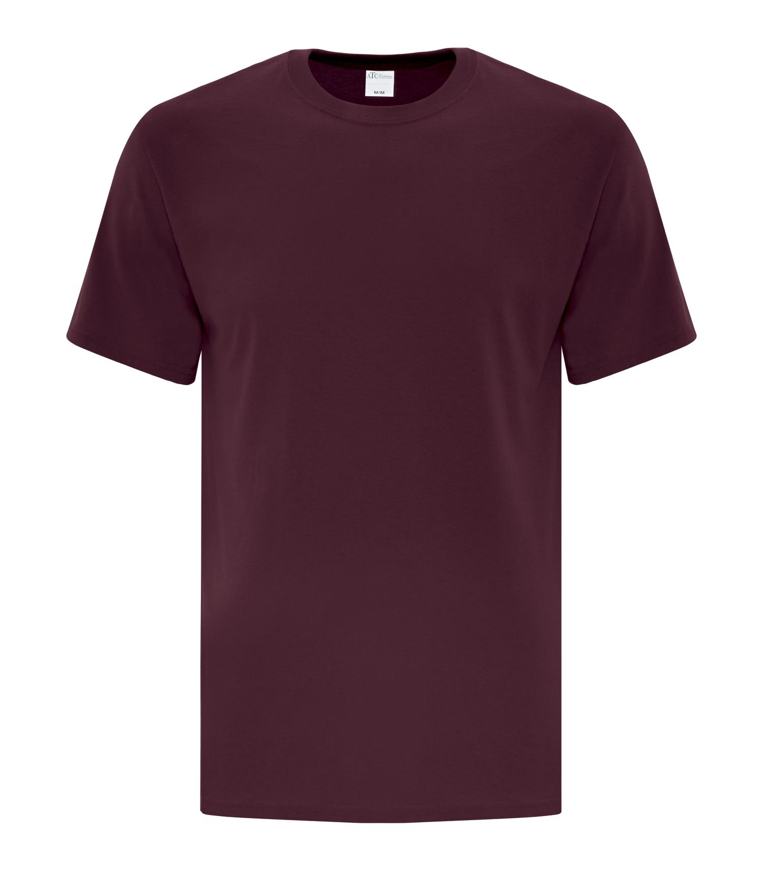 ATCᴹᶜ Everyday Collectionᴹᴰ ATCᴹᶜ T-SHIRT EVERYDAY À COUTURES LATÉRALES - ATCS1000 Maroon