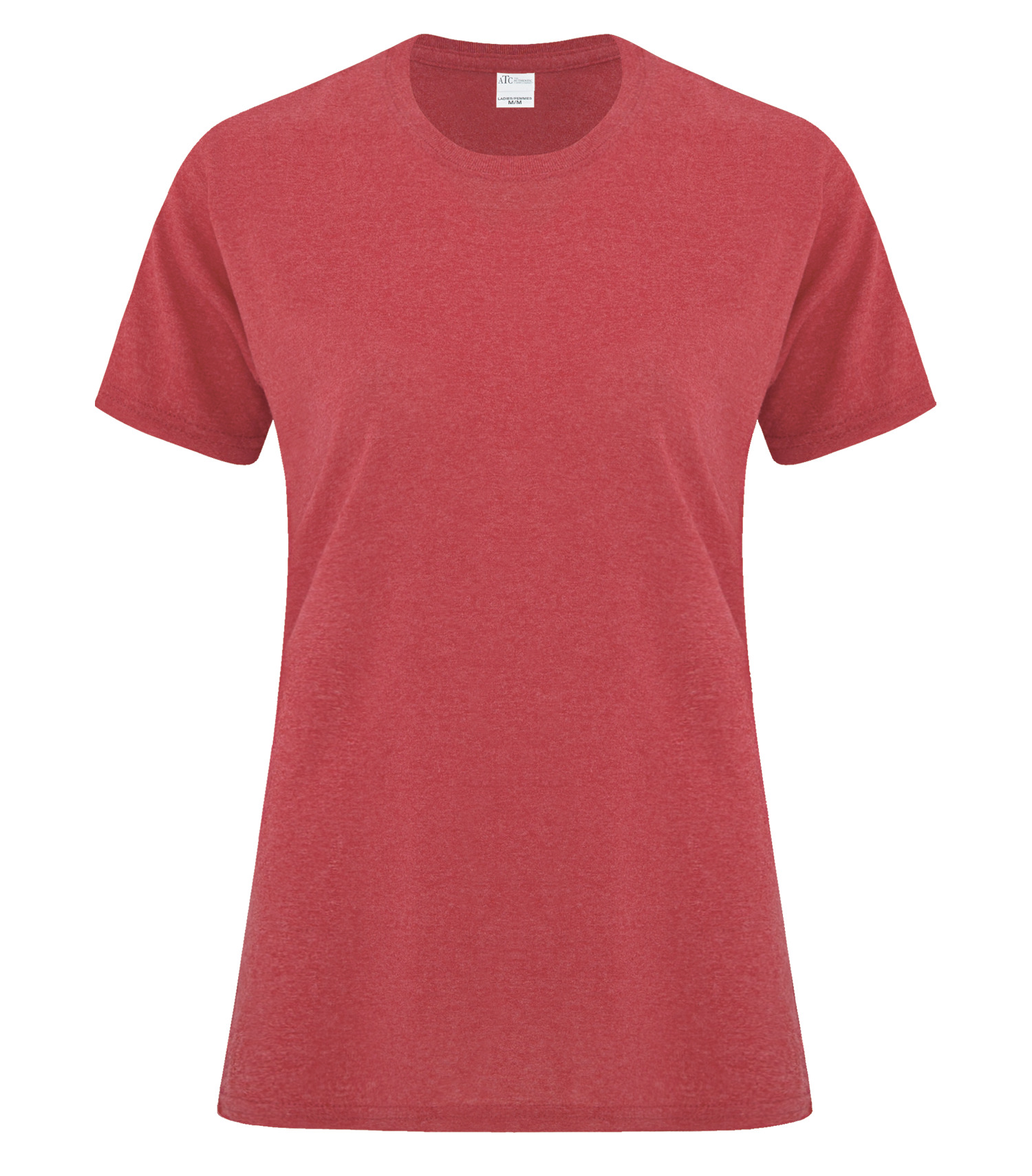 ATCᴹᶜ Everyday Collectionᴹᴰ ATCᴹᶜ T-SHIRT EVERYDAY À COUTURES LATÉRALES POUR FEMMES - ATCS1000L Heather Red**