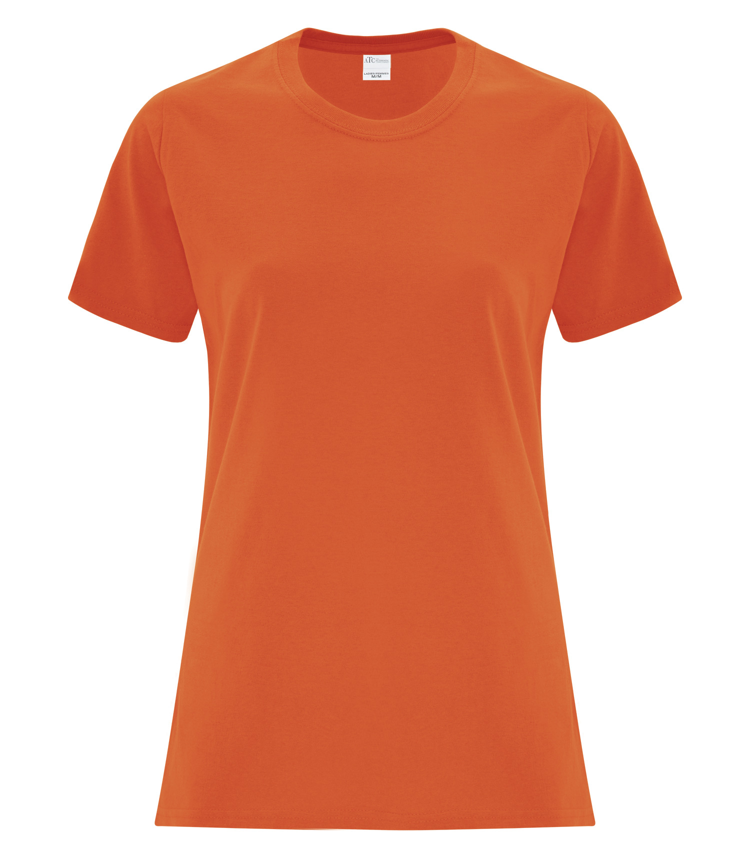 ATCᴹᶜ Everyday Collectionᴹᴰ ATCᴹᶜ T-SHIRT EVERYDAY À COUTURES LATÉRALES POUR FEMMES - ATCS1000L Orange