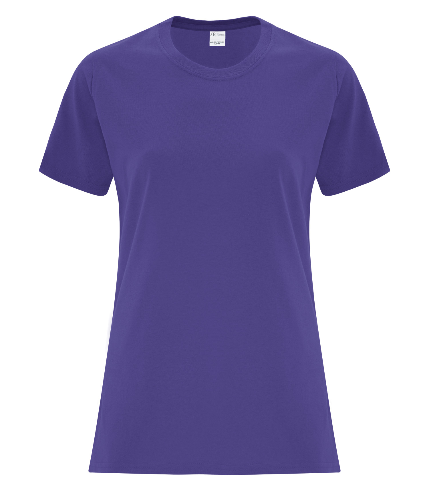 ATCᴹᶜ Everyday Collectionᴹᴰ ATCᴹᶜ T-SHIRT EVERYDAY À COUTURES LATÉRALES POUR FEMMES - ATCS1000L Purple