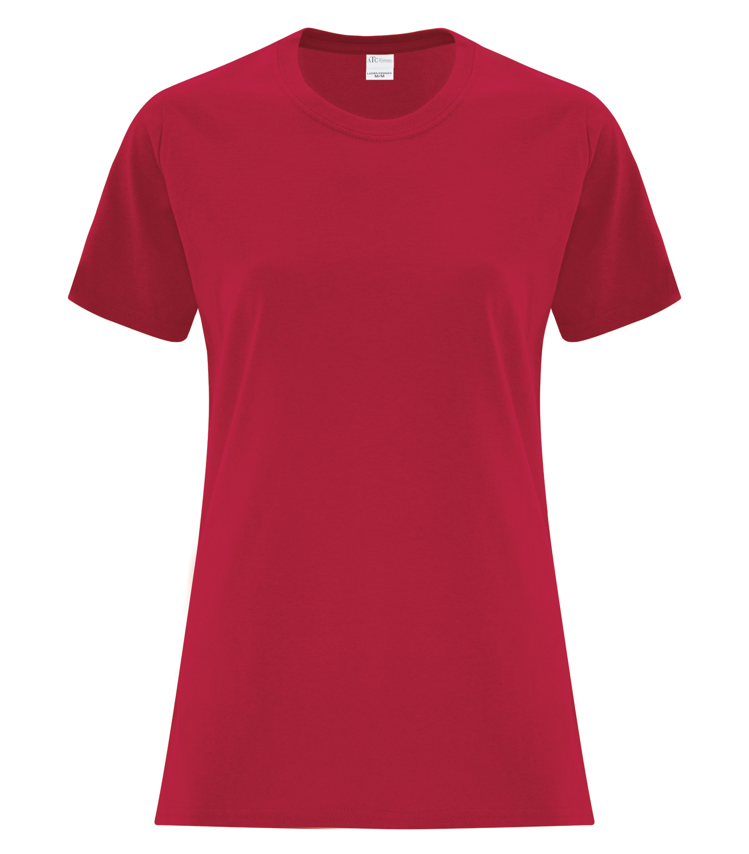 ATCᴹᶜ Everyday Collectionᴹᴰ ATCᴹᶜ T-SHIRT EVERYDAY À COUTURES LATÉRALES POUR FEMMES - ATCS1000L Red