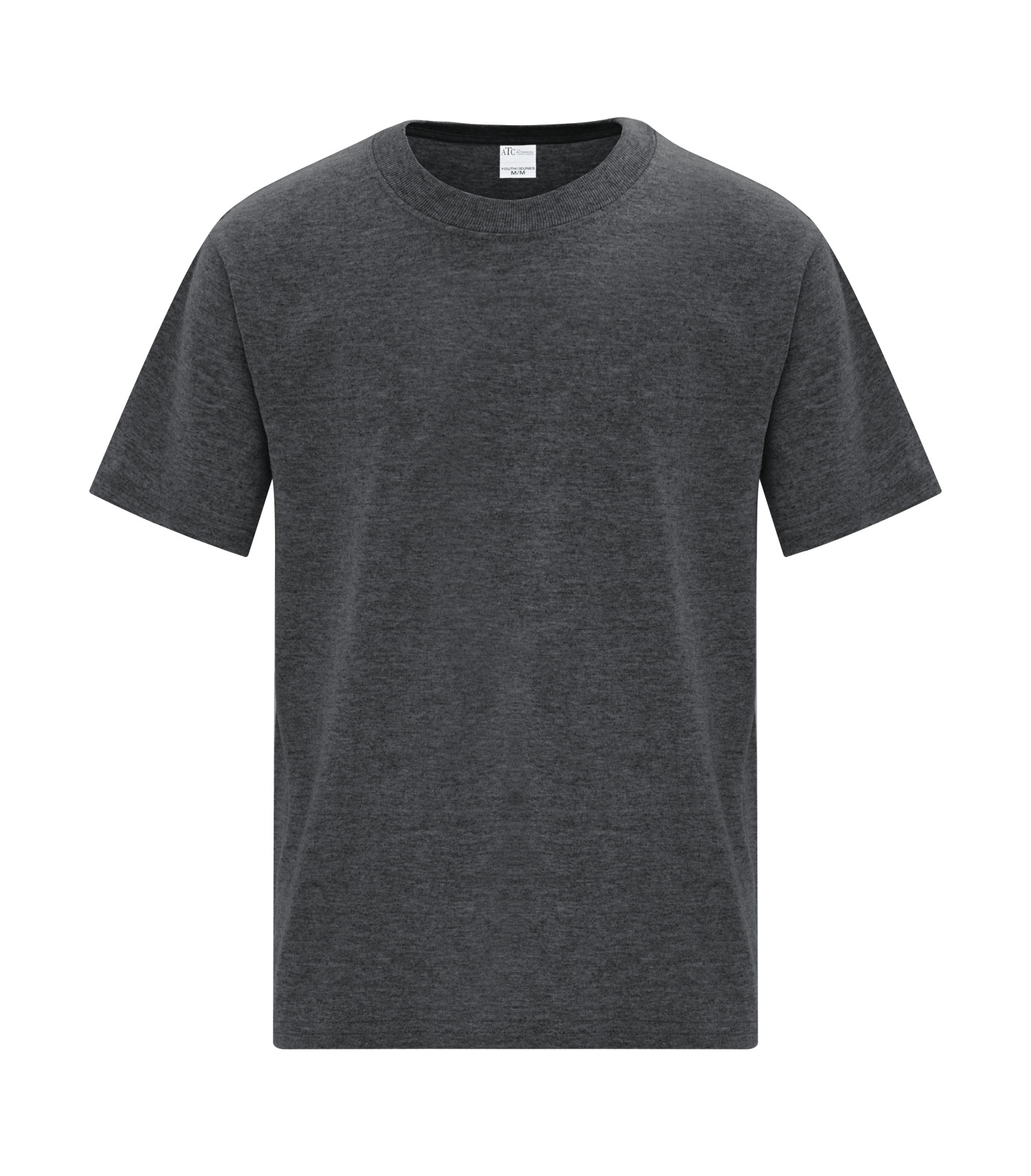 ATCᴹᶜ Everyday Collectionᴹᴰ ATCᴹᶜ T-SHIRT EVERYDAY À COUTURES LATÉRALES POUR JEUNES - ATCS1000Y Dark Grey Heather**