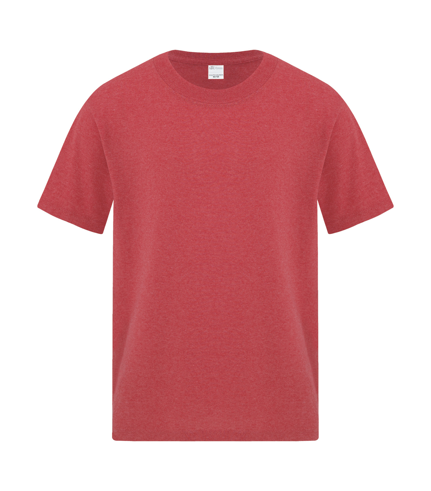 ATCᴹᶜ Everyday Collectionᴹᴰ ATCᴹᶜ T-SHIRT EVERYDAY À COUTURES LATÉRALES POUR JEUNES - ATCS1000Y Heather Red**