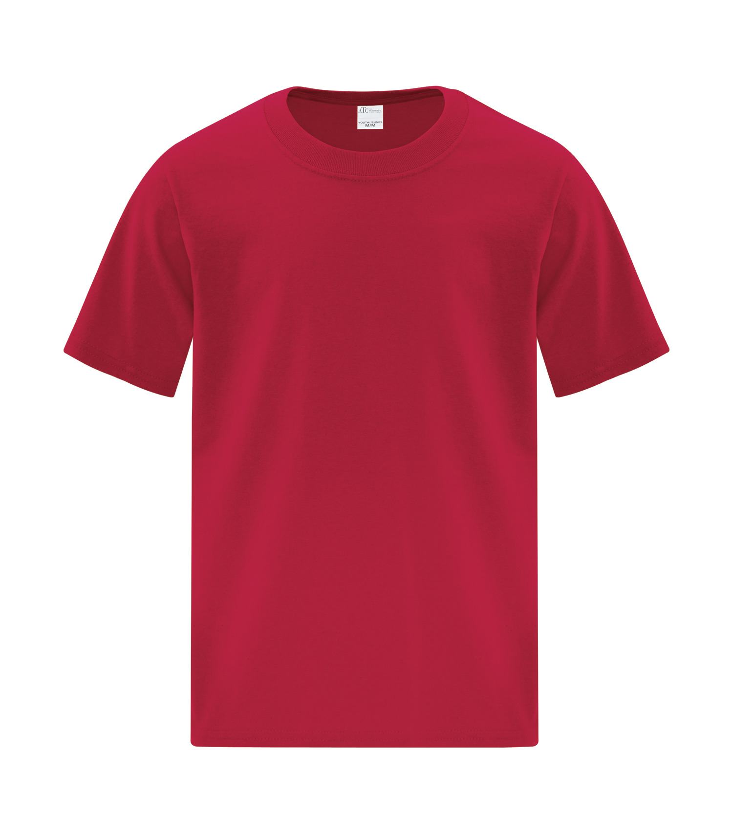 ATCᴹᶜ Everyday Collectionᴹᴰ ATCᴹᶜ T-SHIRT EVERYDAY À COUTURES LATÉRALES POUR JEUNES - ATCS1000Y Red