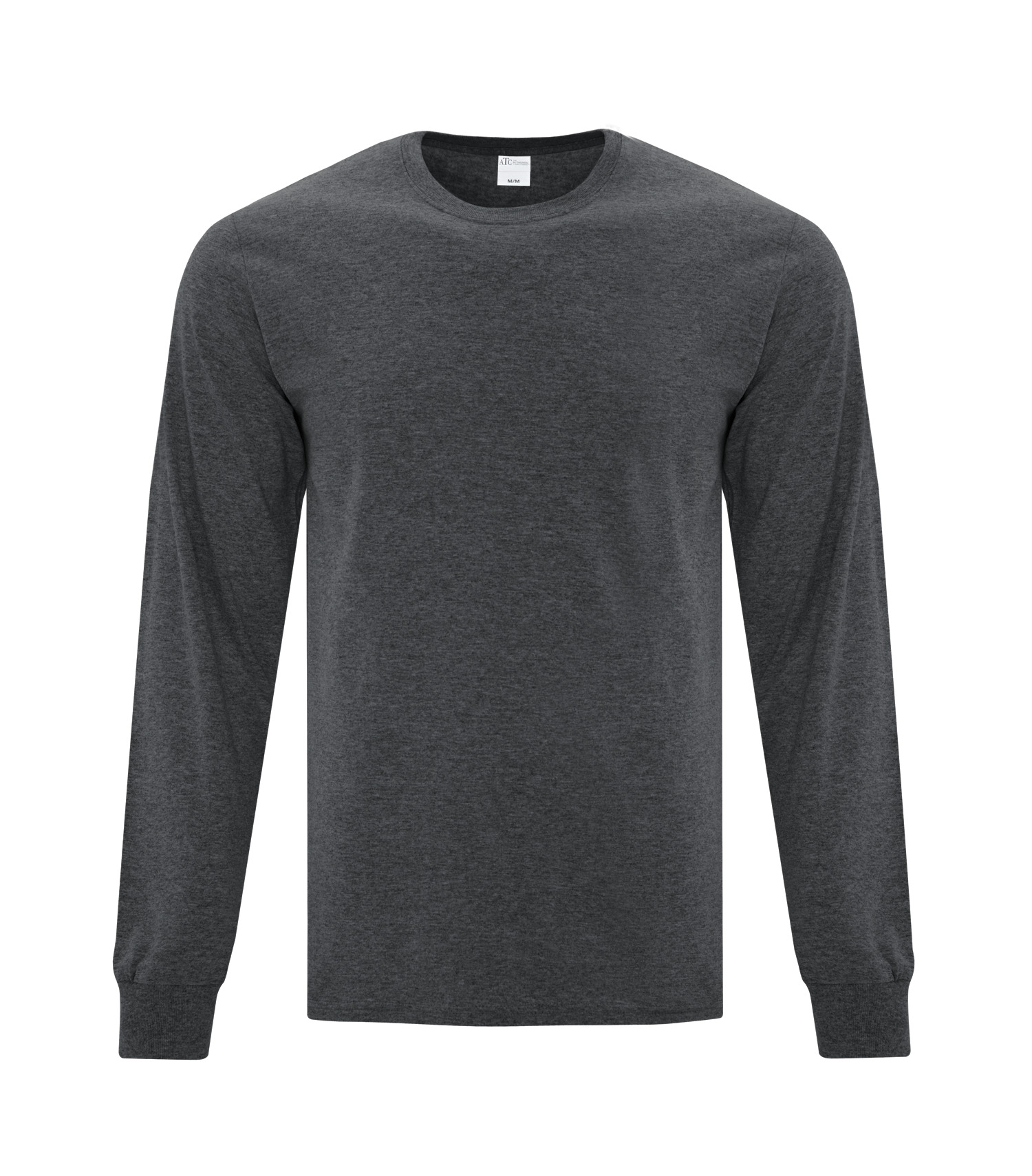 ATCᴹᶜ Everyday Collectionᴹᴰ ATCᴹᶜ T-SHIRT EVERYDAY À MANCHES LONGUES ET À COUTURES LATÉRALES - ATCS1015 Dark Grey Heather**