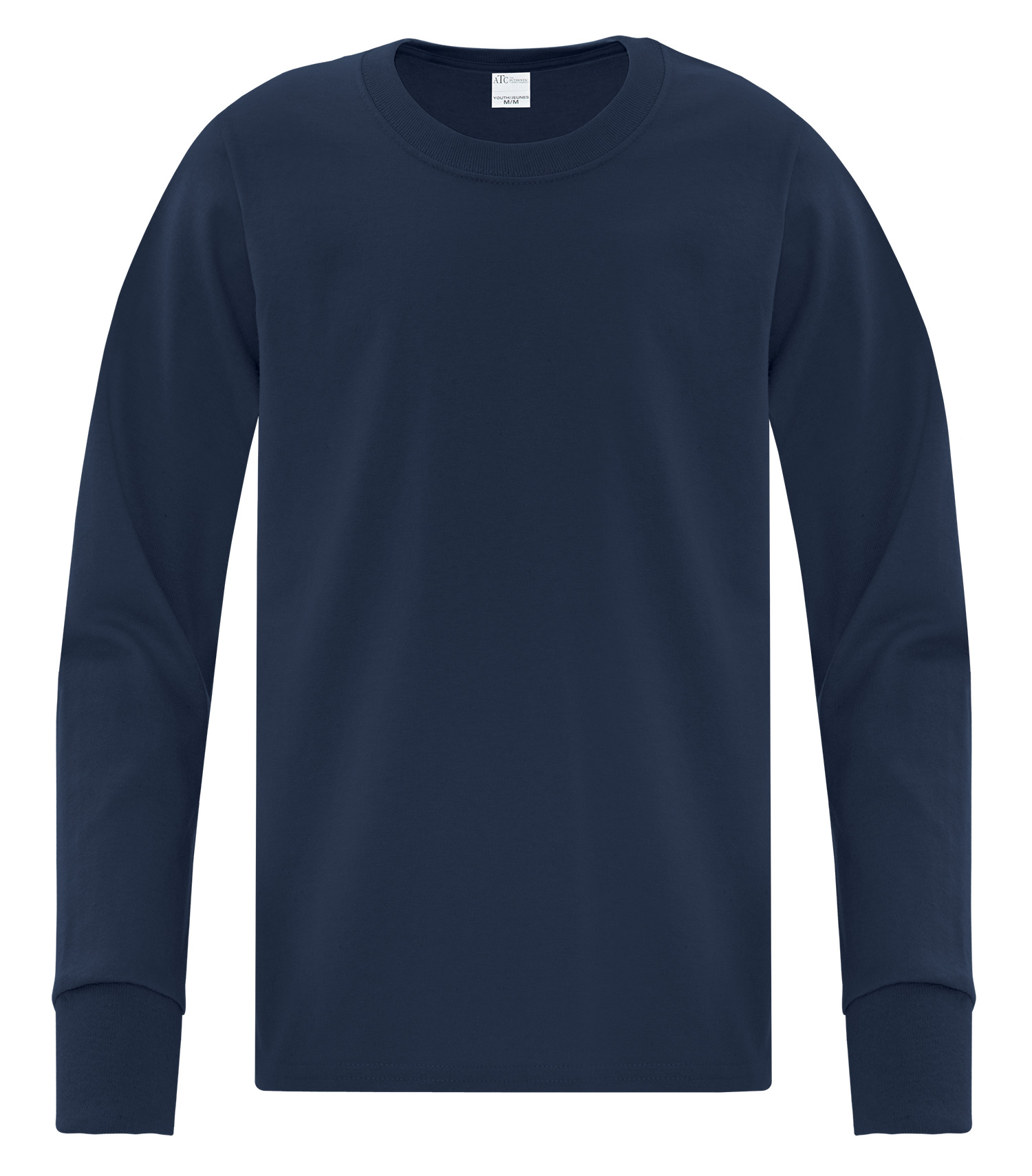 ATCᴹᶜ Everyday Collectionᴹᴰ ATCᴹᶜ T-SHIRT EVERYDAY À MANCHES LONGUES ET À COUTURES LATÉRALES POUR JEUNES - ATCS1015Y Navy