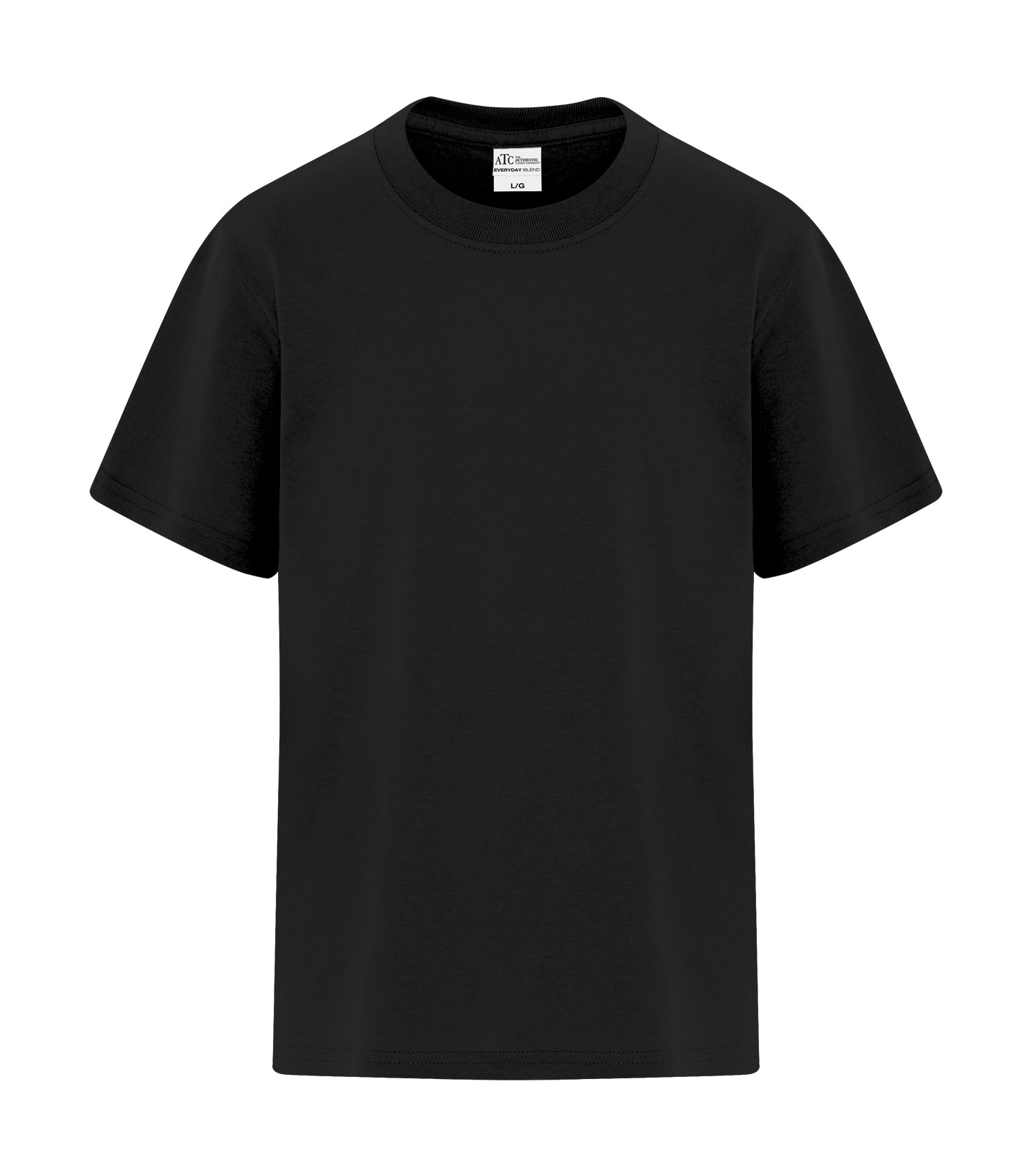 ATCᴹᶜ Everyday Collectionᴹᴰ ATCᴹᶜ T-SHIRT EVERYDAY BLEND À COUTURES LATÉRALES POUR JEUNES - ATCS5050Y Black