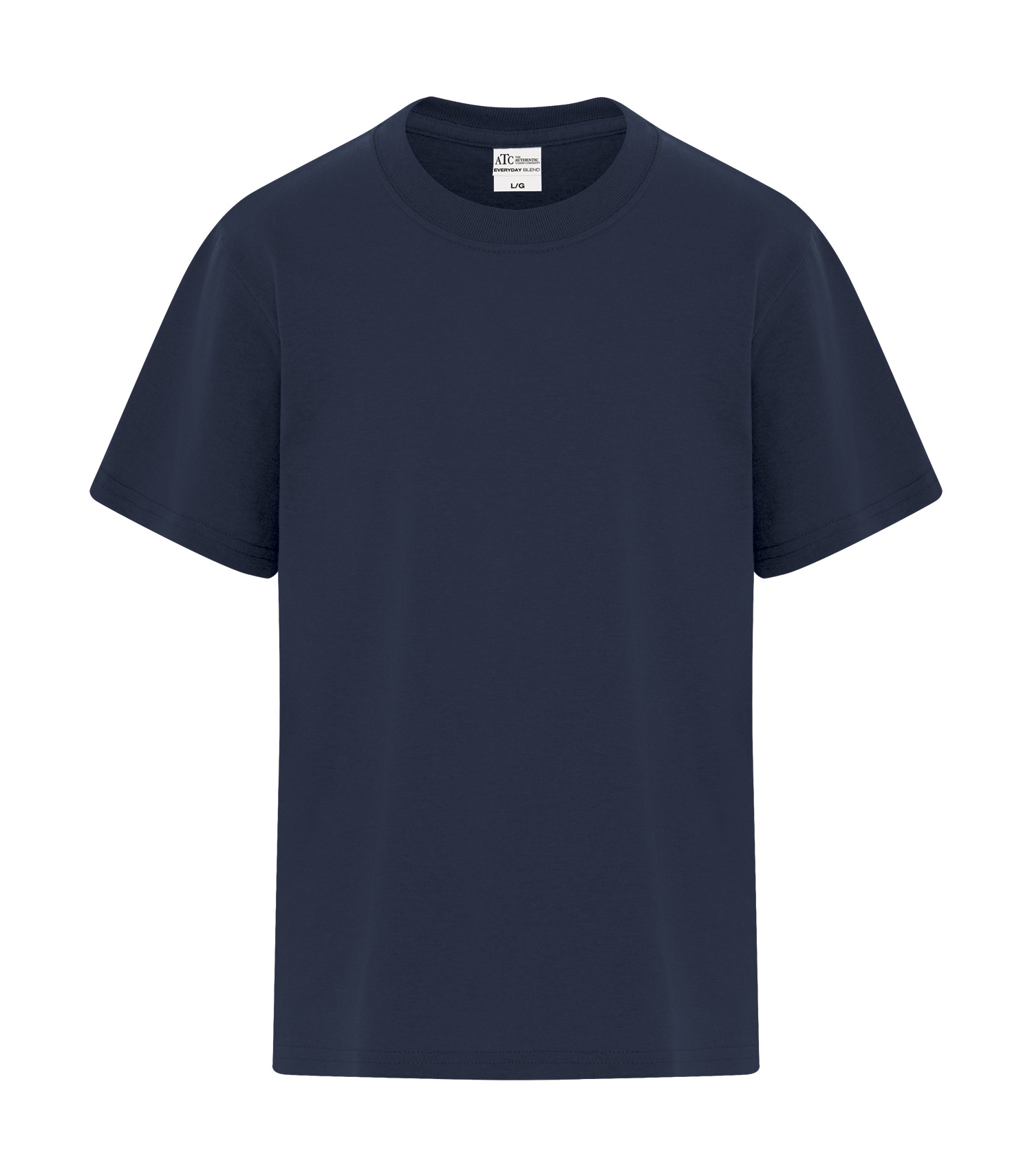 ATCᴹᶜ Everyday Collectionᴹᴰ ATCᴹᶜ T-SHIRT EVERYDAY BLEND À COUTURES LATÉRALES POUR JEUNES - ATCS5050Y Navy