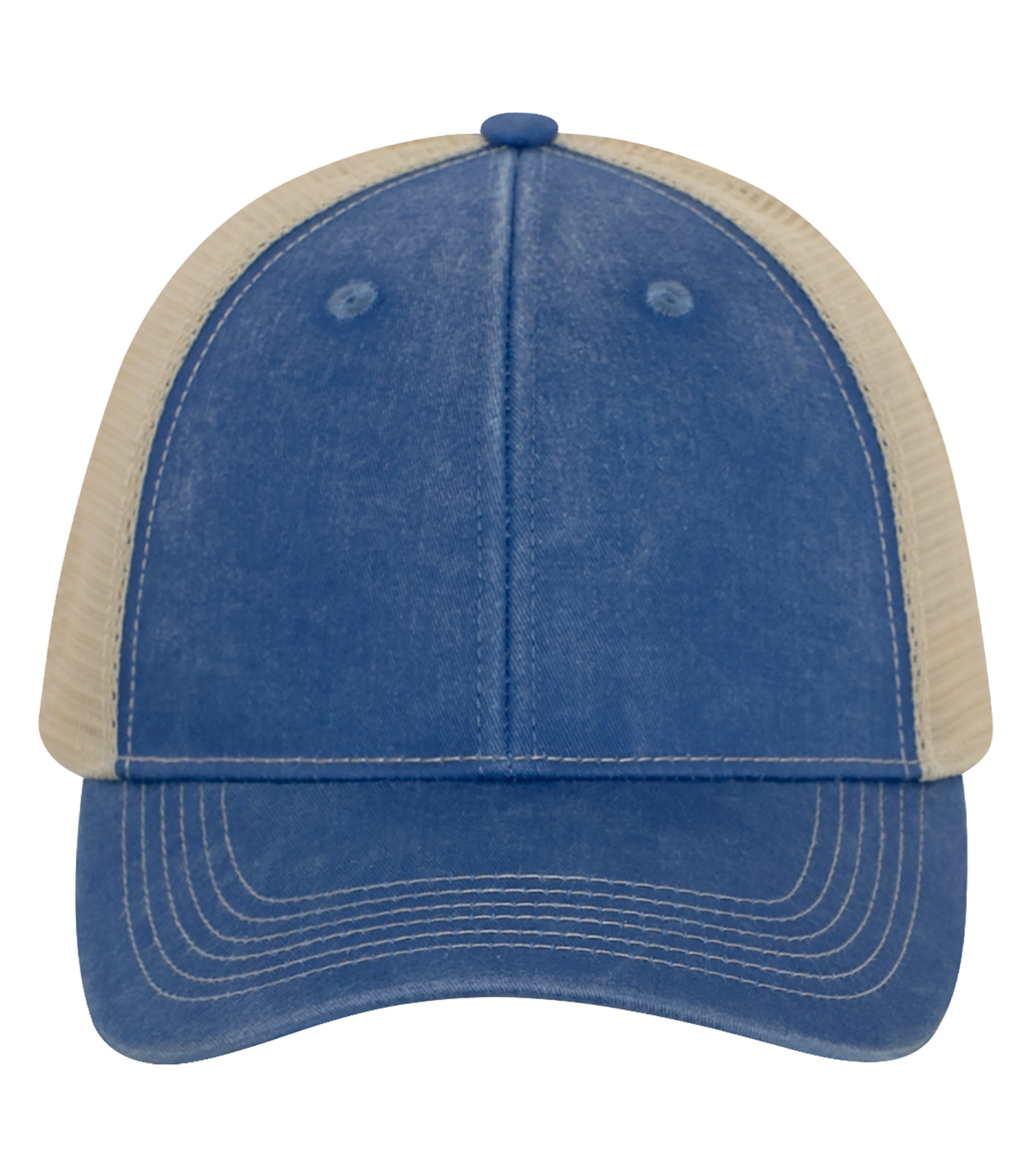 ATCᴹᶜ ATCᴹᶜ CASQUETTE TRUCKER TEINTE AU PIGMENT - C1322 Royal-Crème