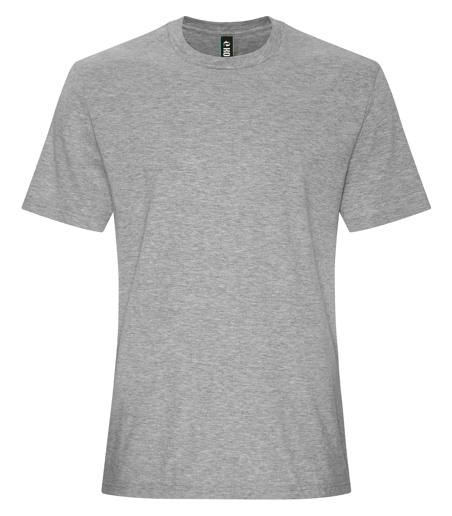 KOIᴹᴰ KOIᴹᴰ T-SHIRT COTON FILÉ ELEMENT - KOI8070 Grey Heather*