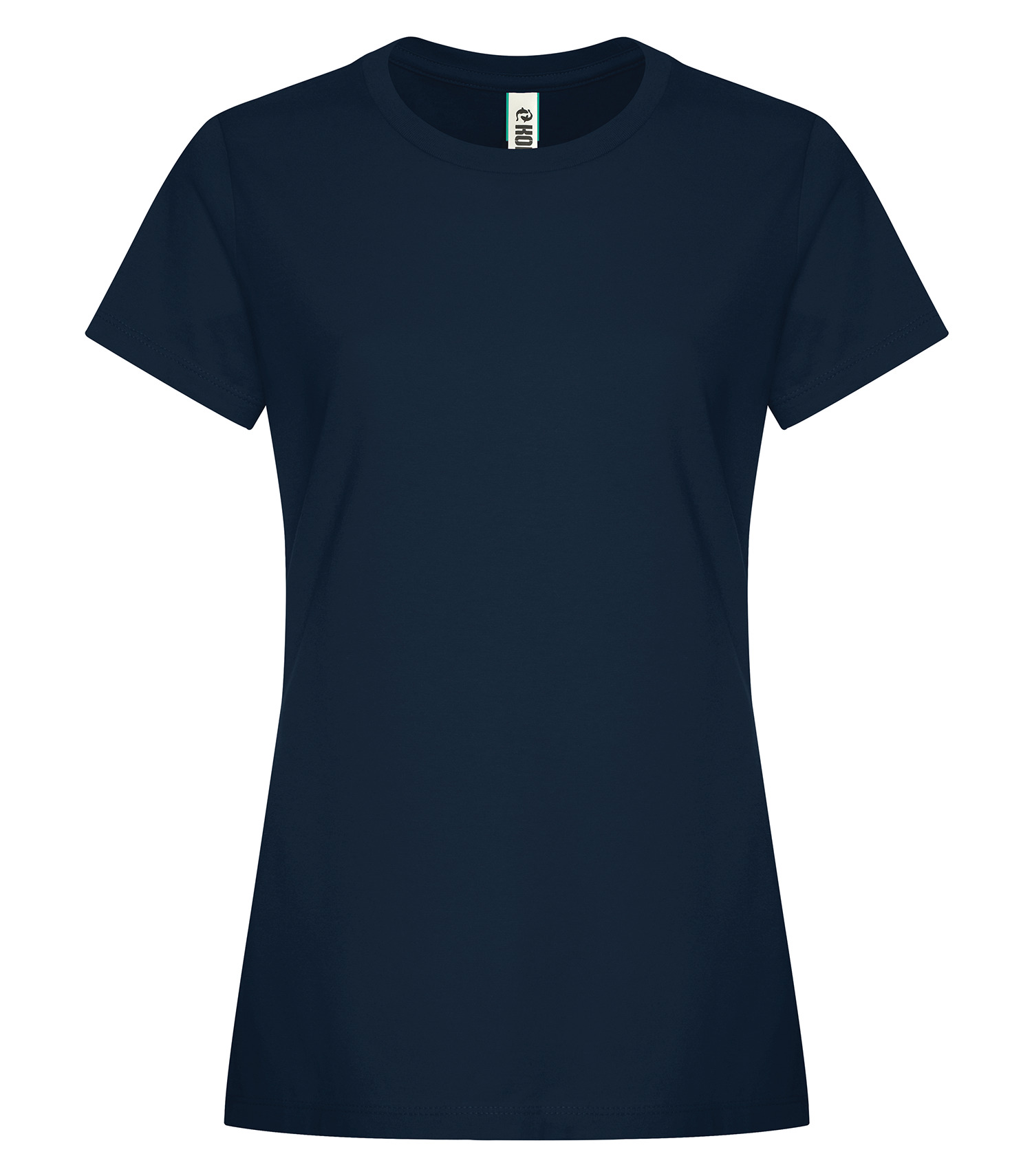 KOIᴹᴰ KOIᴹᴰ T-SHIRT COTON FILÉ ELEMENT POUR FEMMES - KOI8070L Midnight Blue
