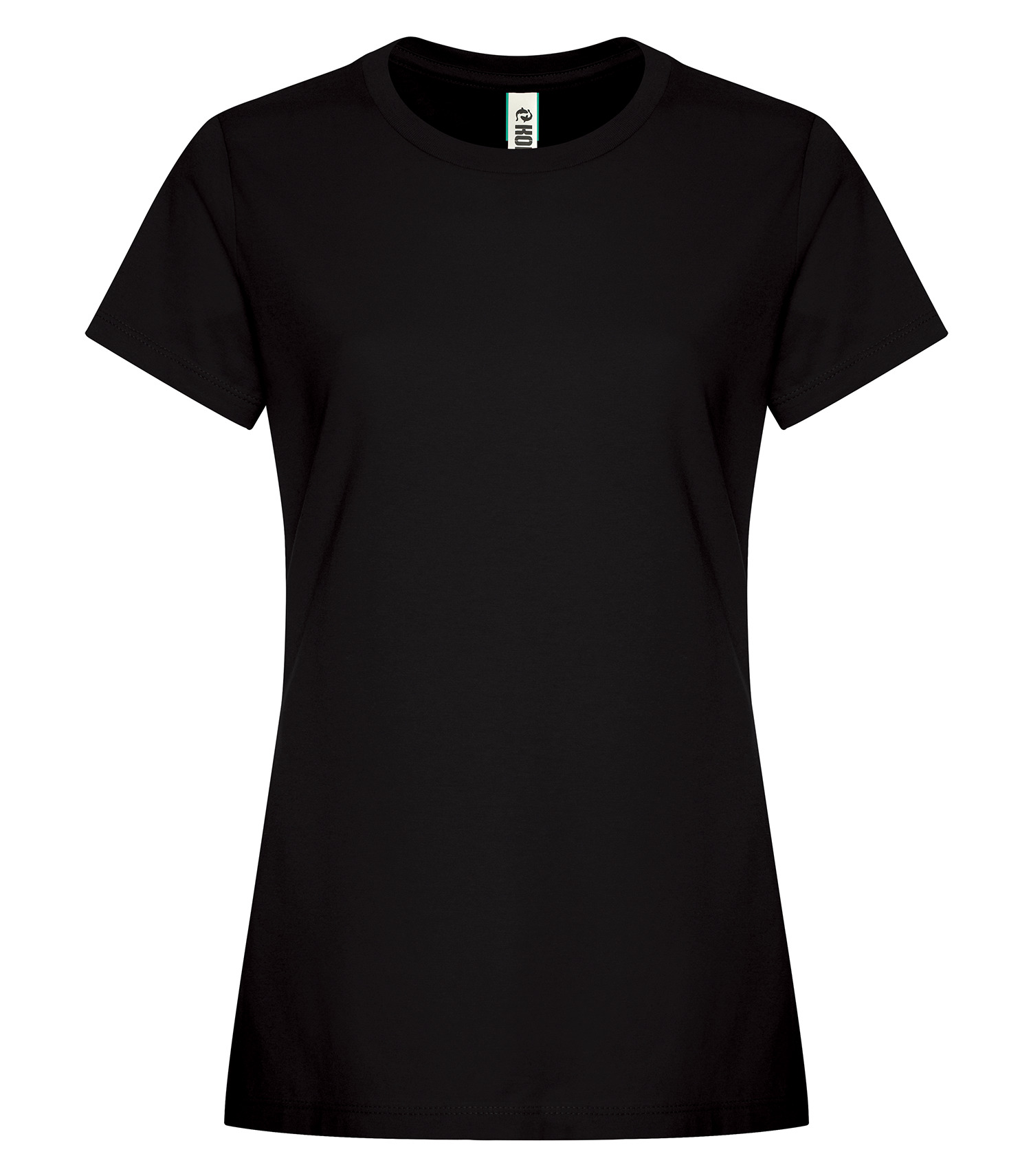 KOIᴹᴰ KOIᴹᴰ T-SHIRT COTON FILÉ ELEMENT POUR FEMMES - KOI8070L Onyx